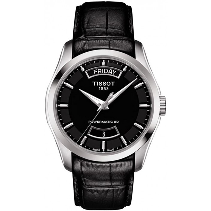 TISSOT COUTURIER POWERMATIC 80 LEATHER STRAP